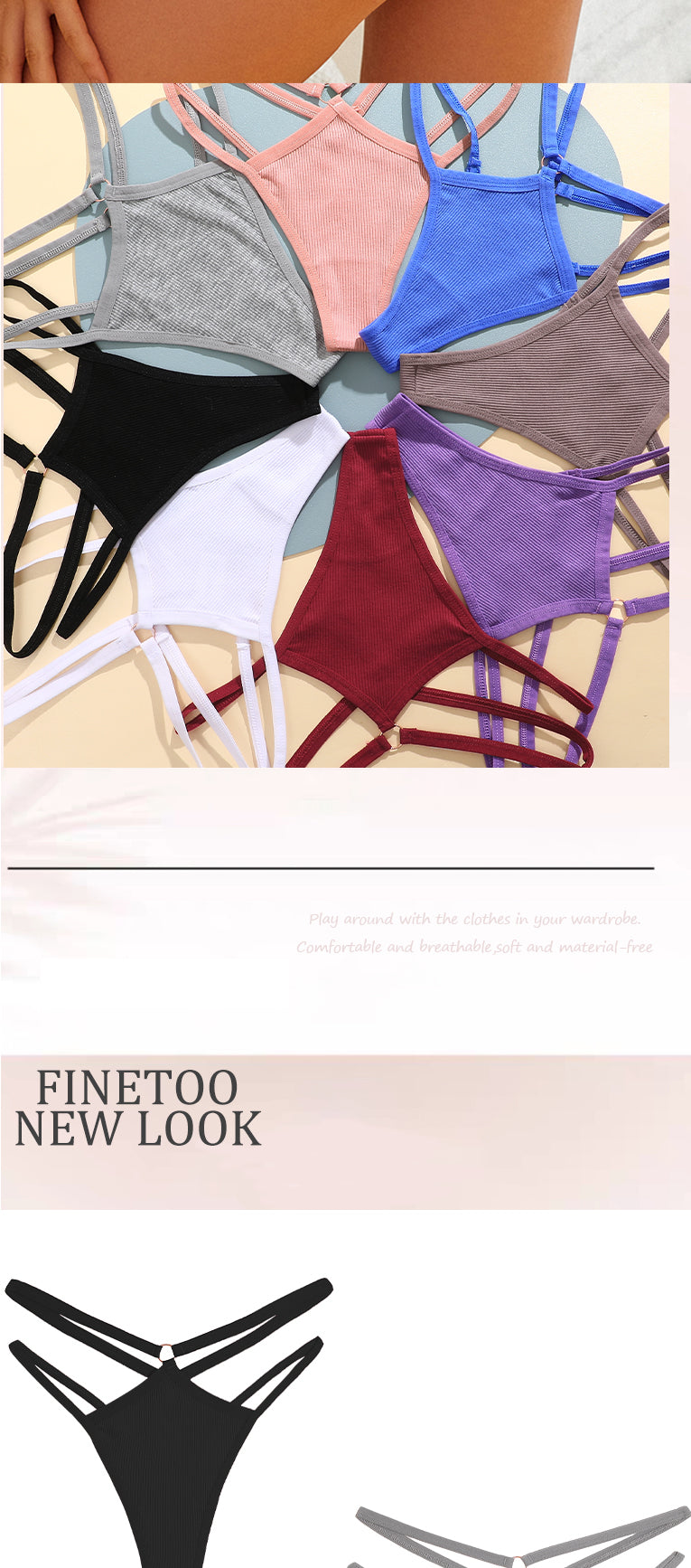 Women’s Cotton G-String | Seamless Low Waist Thong | Breathable Soft Stretch Underwear