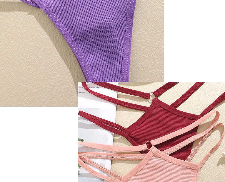 Women’s Cotton G-String | Seamless Low Waist Thong | Breathable Soft Stretch Underwear